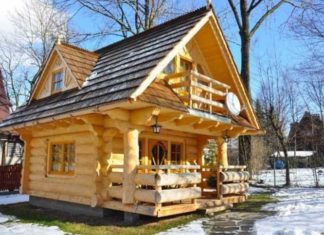 This tiny wood house is only 290 sq. ft., but when you see the inside you’ll want to live here!