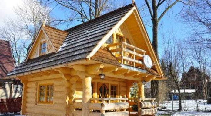 This tiny wood house is only 290 sq. ft., but when you see the inside you’ll want to live here!