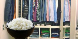 Put a cup of rice in your wardrobe and THIS is what happens!