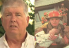 Firefighter saves baby and is in tears when he receives a letter after 17 years