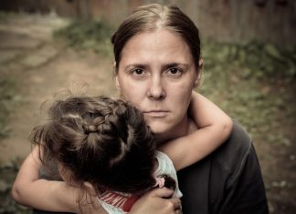 Mother with baby turns to begging to survive, then her secret is discovered.
