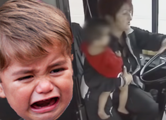 Boy enters bus barefoot, driver immediately calls the police