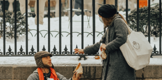 This waitress is shocked when she finds out who this homeless person actually is